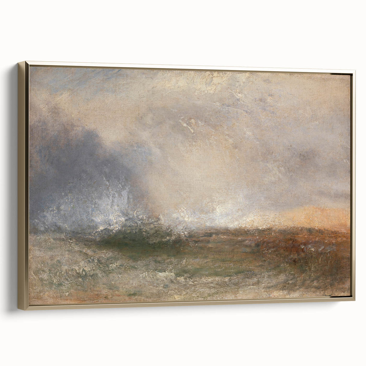 Romanticism Art: Stormy Seascape in Classic Romantic Era Style