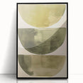 Acrylic Dining Room Artwork – Minimalist Green Abstract Art
