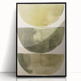 Acrylic Dining Room Artwork – Minimalist Green Abstract Art