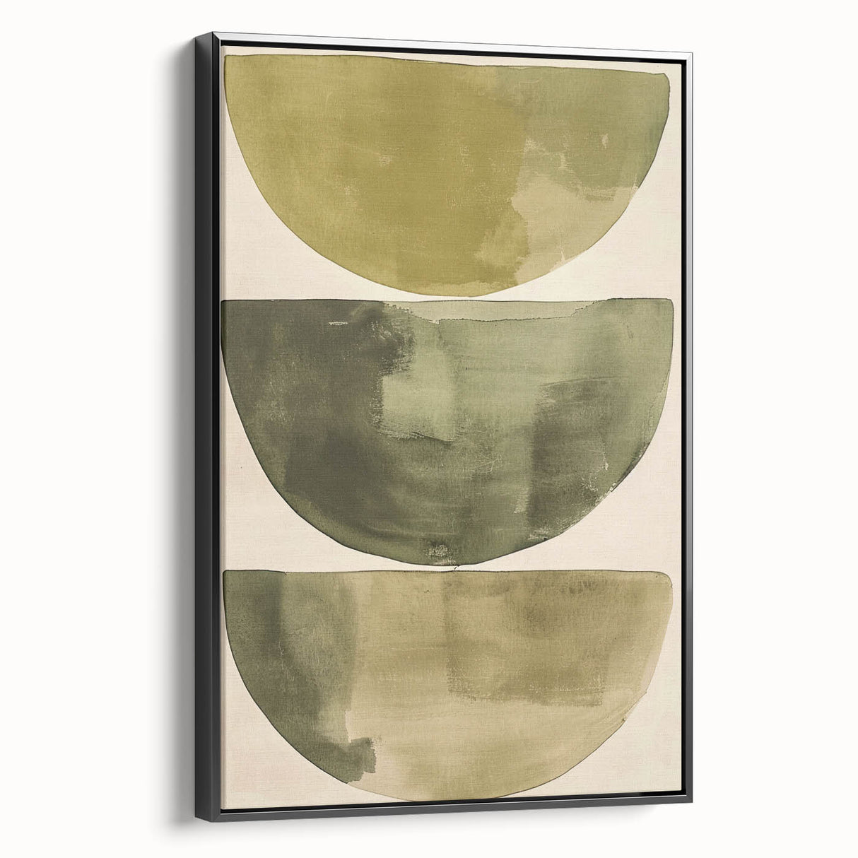Acrylic Dining Room Artwork – Minimalist Green Abstract Art