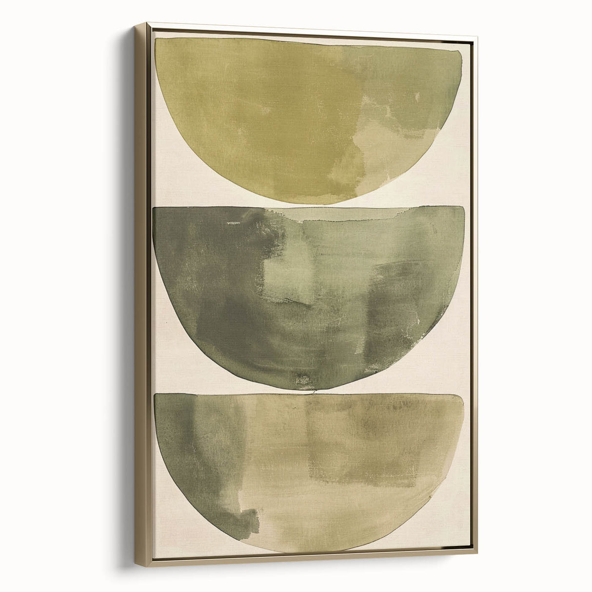 Acrylic Dining Room Artwork – Minimalist Green Abstract Art