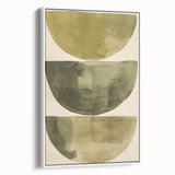 Acrylic Dining Room Artwork – Minimalist Green Abstract Art