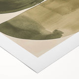 Acrylic Dining Room Artwork – Minimalist Green Abstract Art