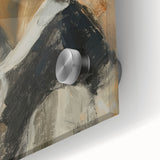 Abstract figurative artwork showcasing vibrant colors and intricate patterns on acrylic glass, highlighting fluid shapes and textures in a modern artistic style. This eye-catching piece adds a contemporary touch to any interior decor.