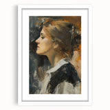 Abstract figurative art frame with a white mat showcasing a colorful design, perfect for modern decor. Ideal for enhancing living spaces or offices.