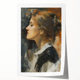 Abstract figurative rolled print showcasing vibrant colors and dynamic shapes, perfect for modern home decor. Packaged securely in a cardboard tube for safe delivery.