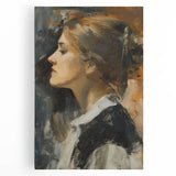 Abstract figurative stretched canvas artwork showcasing vibrant colors and dynamic shapes, ideal for modern home decor, enhancing artistic ambiance.