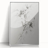 Framed acrylic artwork showcasing vibrant abstract floral designs in a white frame, perfect for modern home decor, enhancing any living space.