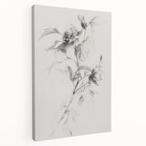 Abstract floral canvas art showcasing vibrant colors and intricate patterns, elegantly stretched for wall display, enhancing modern home decor aesthetics.