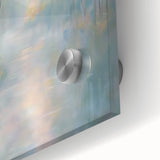Abstract landscape artwork printed on acrylic glass, showcasing vibrant colors and intricate details, ideal for modern home decor or office spaces.