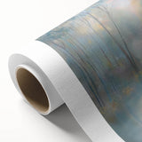 Abstract landscape canvas art showcasing vibrant colors and dynamic brush strokes, rolled and ready for display, enhancing modern home decor aesthetics.