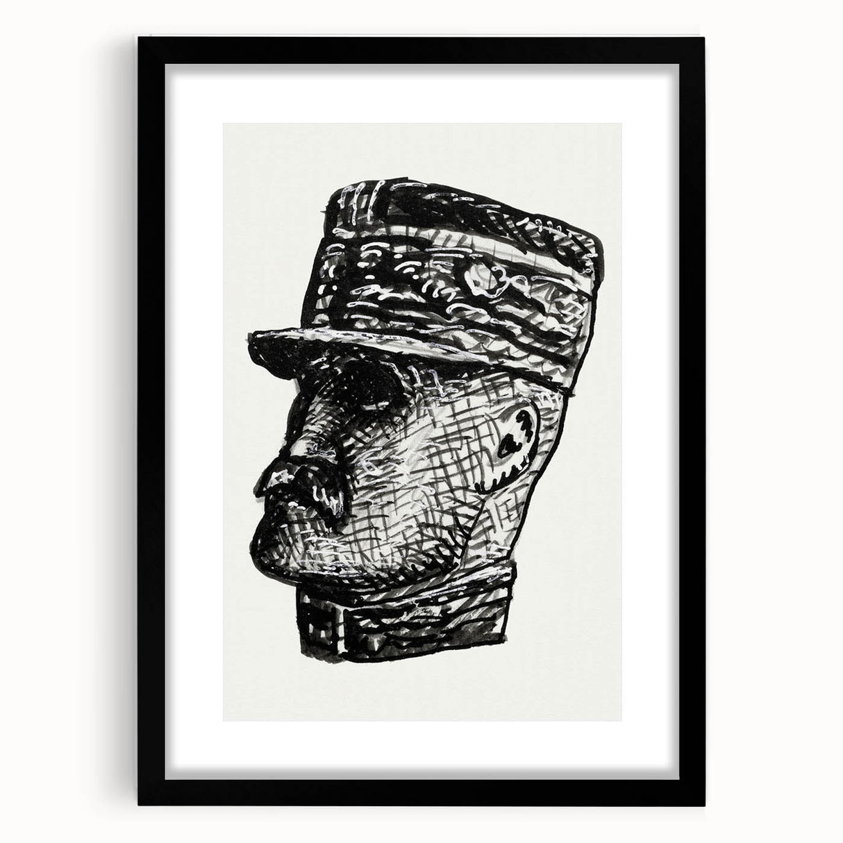 Expressionist Art - Portrait of Ferdinand Foch Abstract Wall Art
