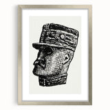 Expressionist Art - Portrait of Ferdinand Foch Abstract Wall Art