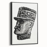 Expressionist Art - Portrait of Ferdinand Foch Abstract Wall Art