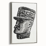 Expressionist Art - Portrait of Ferdinand Foch Abstract Wall Art