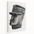 Expressionist Art - Portrait of Ferdinand Foch Abstract Wall Art