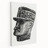 Expressionist Art - Portrait of Ferdinand Foch Abstract Wall Art