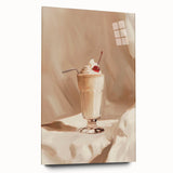 Large abstract wall art on acrylic glass featuring swirling blue and white patterns, ideal for bedroom or dining room decor.