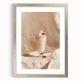 Textured abstract art print in silver frame, featuring swirling gray and white patterns, ideal for modern bedroom decor.