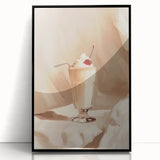 Large abstract wall art featuring mid-century modernist style in vibrant colors on a framed acrylic.