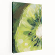 A large canvas featuring an array of colorful fruits in a realistic style, suitable for kitchen wall art.