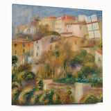 Impressionist Landscape Wall Art - Renoir's Houses on a Hill Canvas Print