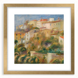 Impressionist Landscape Wall Art - Renoir's Houses on a Hill Canvas Print