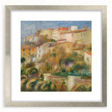 Impressionist Landscape Wall Art - Renoir's Houses on a Hill Canvas Print