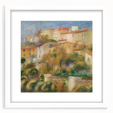 Impressionist Landscape Wall Art - Renoir's Houses on a Hill Canvas Print