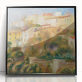 Impressionist Landscape Wall Art - Renoir's Houses on a Hill Canvas Print