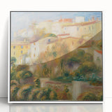 Impressionist Landscape Wall Art - Renoir's Houses on a Hill Canvas Print