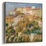 Impressionist Landscape Wall Art - Renoir's Houses on a Hill Canvas Print