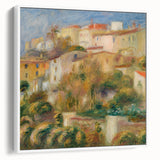 Impressionist Landscape Wall Art - Renoir's Houses on a Hill Canvas Print
