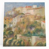 Impressionist Landscape Wall Art - Renoir's Houses on a Hill Canvas Print