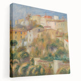 Impressionist Landscape Wall Art - Renoir's Houses on a Hill Canvas Print