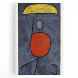 Modern Wall Art - Abstract Figure with Umbrella | Minimalist Decor