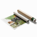 Classical Realism Painting - Woman in Garden Realistic Wall Art