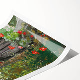 Classical Realism Painting - Woman in Garden Realistic Wall Art