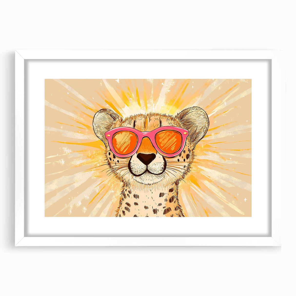 Cool Cheetah Girls Room Wall Art – Nursery & Kids Room Art Print