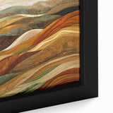 Extra large black wall art featuring a textured abstract design with colorful accents on framed canvas.