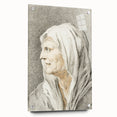 Classic Romantic Paintings: Portrait of an Elderly Woman in Romantic Style