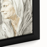 Classic Romantic Paintings: Portrait of an Elderly Woman in Romantic Style