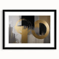 Gold & Black Abstract Wall Art – Modern Luxury Canvas Print