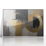 Gold & Black Abstract Wall Art – Modern Luxury Canvas Print