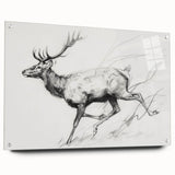 Abstract figurative acrylic artwork displayed in a side view, showcasing vibrant colors and intricate details, secured with decorative pins for an artistic touch.