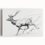 Abstract figurative stretched canvas artwork in vibrant colors, showcasing dynamic shapes and fluid lines, perfect for modern home decor or art enthusiasts.