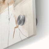 Close-up of an abstract minimalist wall art piece, showcasing vibrant colors and smooth acrylic glass texture, perfect for modern decor and artistic interiors.