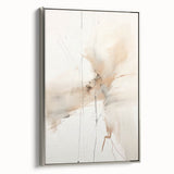 Abstract minimalist wall art in a sleek silver frame, showcasing a contemporary design that enhances modern interiors. Ideal for stylish home decor or office spaces.