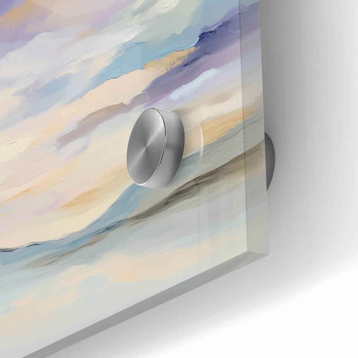 Minimalist Abstract Wall Art – Pastel Modern Landscape Canvas