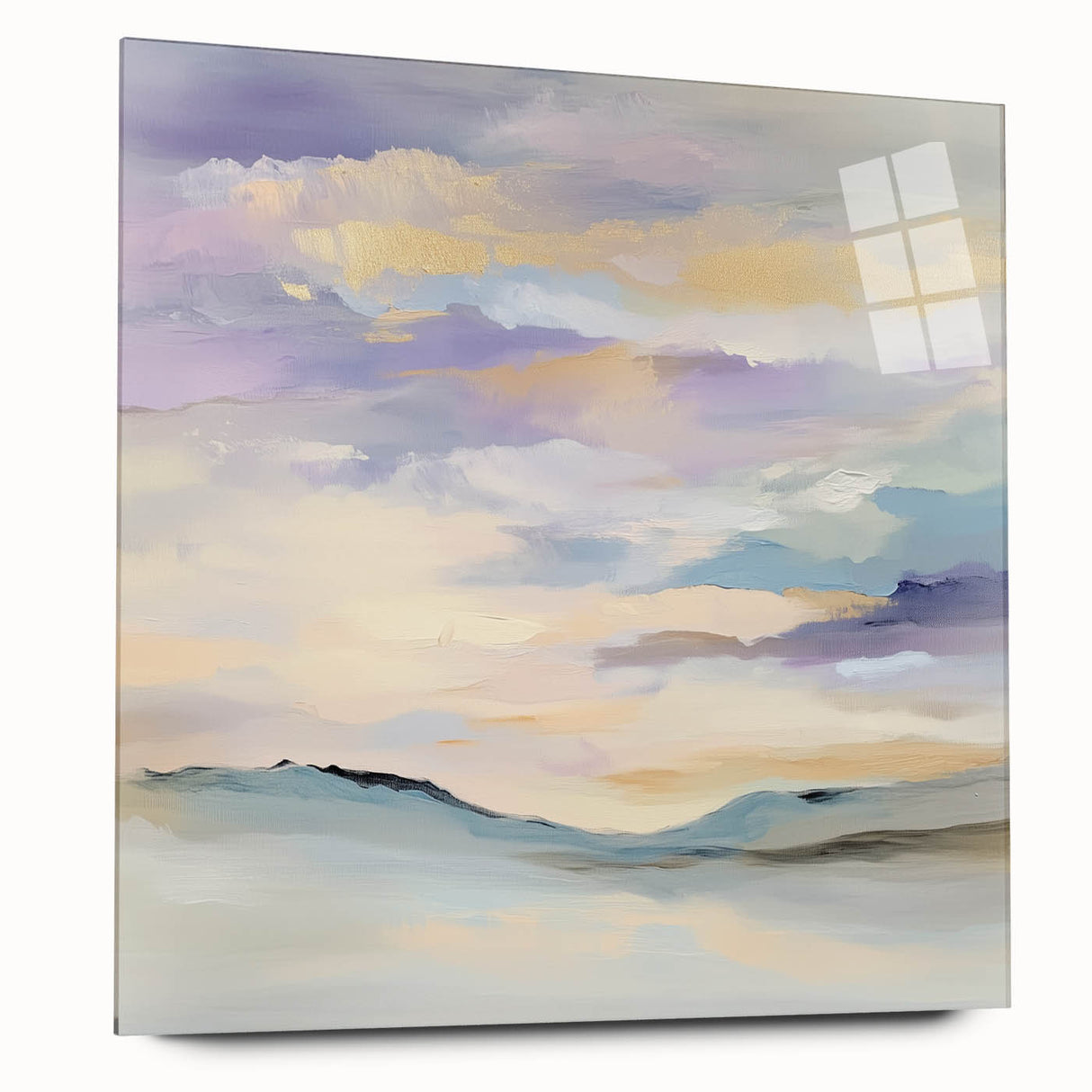 Minimalist Abstract Wall Art – Pastel Modern Landscape Canvas